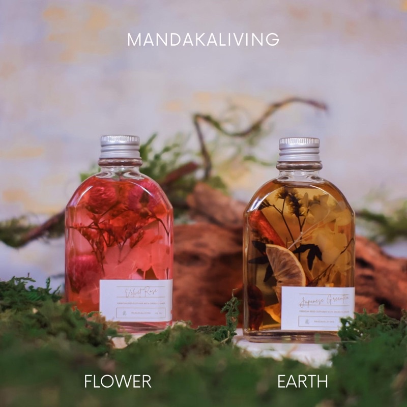Earth Flower Reed Diffuser 100 Ml with Dried Flower