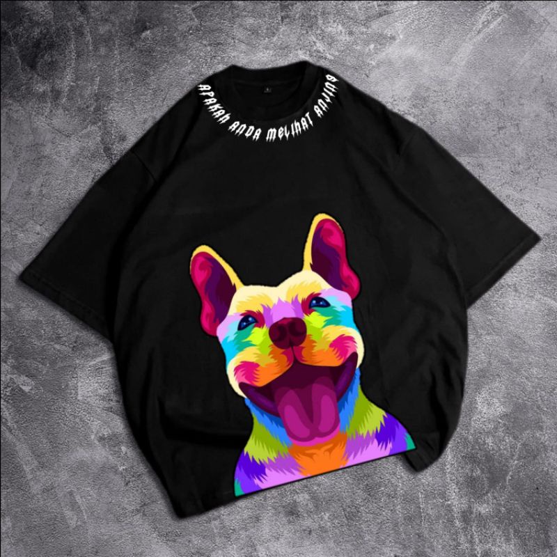 [Oversize] Kaos Pria Oversize T-shirt Best Seller KARUNG JANTAN "DOG"