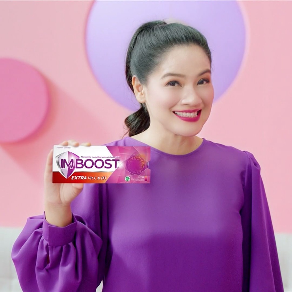 IMBOOST EXTRA plus Vitamin C Vitamin D3 dan Zinc STRIP isi 8