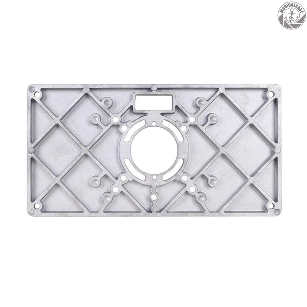Plat Meja Router Multifungsi Bahan Aluminum Dengan 4 Ring Untuk Pengerjaan Kayu