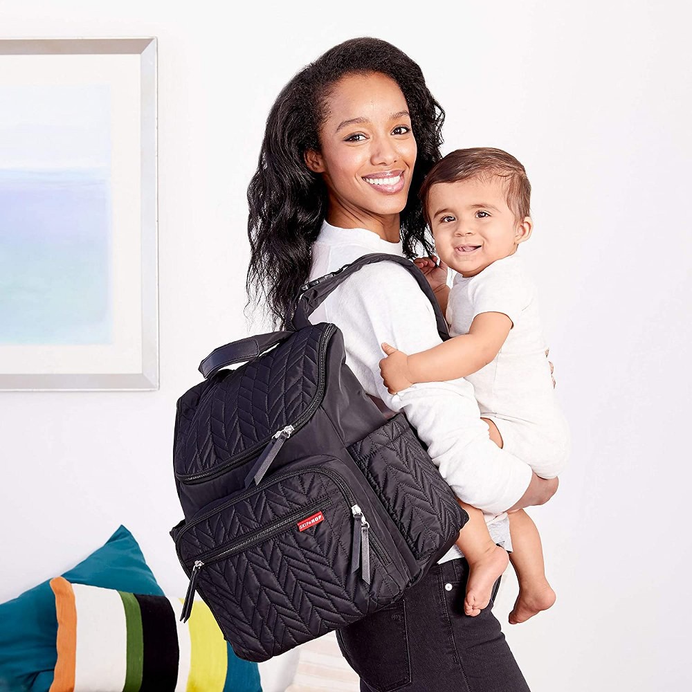 Skip Hop Forma Backpack Jet Black/Navy - Tas Perlengkapan Bayi