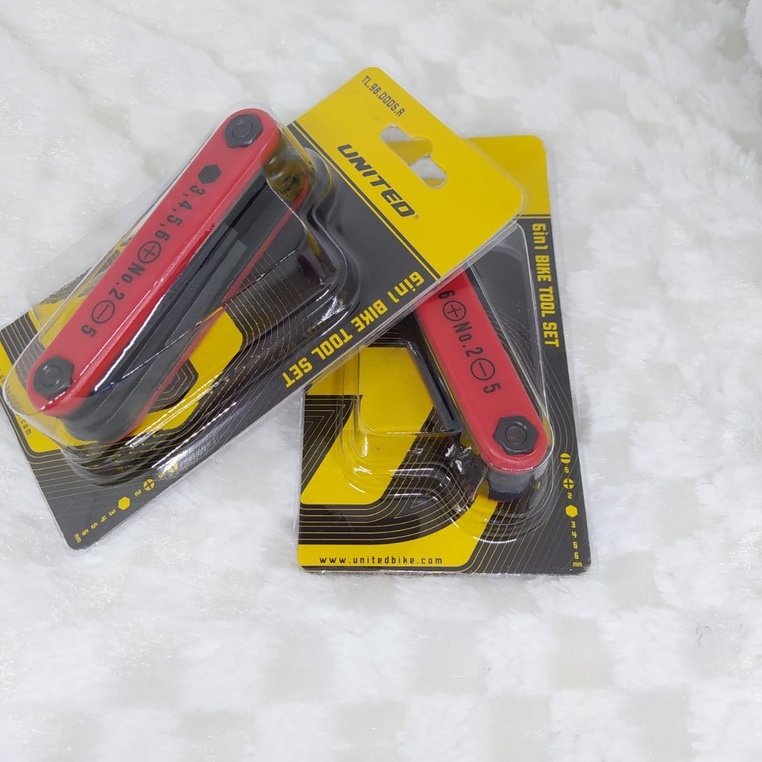 Kunci L United 6 IN 1 Red 6IN1