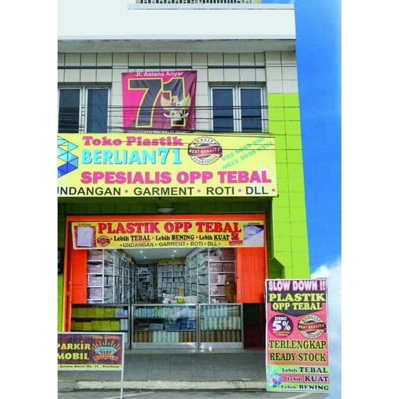 

35 x 45 cm Plastik OPP TEBAL (100 lbr) (lem/seal)