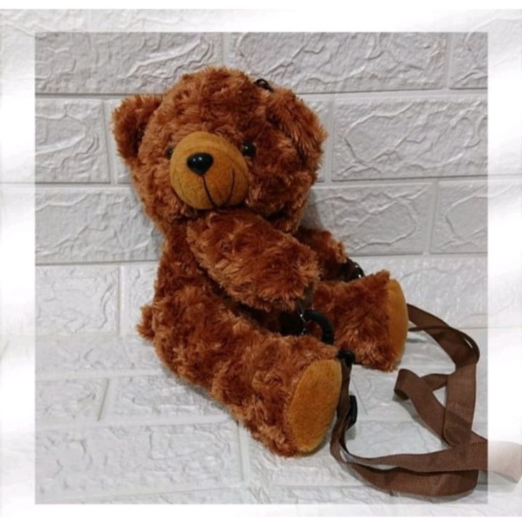 TAS SELEMPANG TEDDY BEAR-SLING BAG TEDDY PELUK