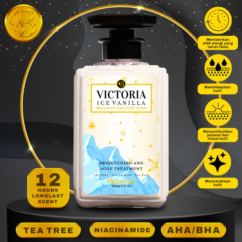 [New Product] BrightMe Victoria Ice Vanilla Body Wash | Brightme Body Wash | Brightme Refreshing Aromatic 300ML