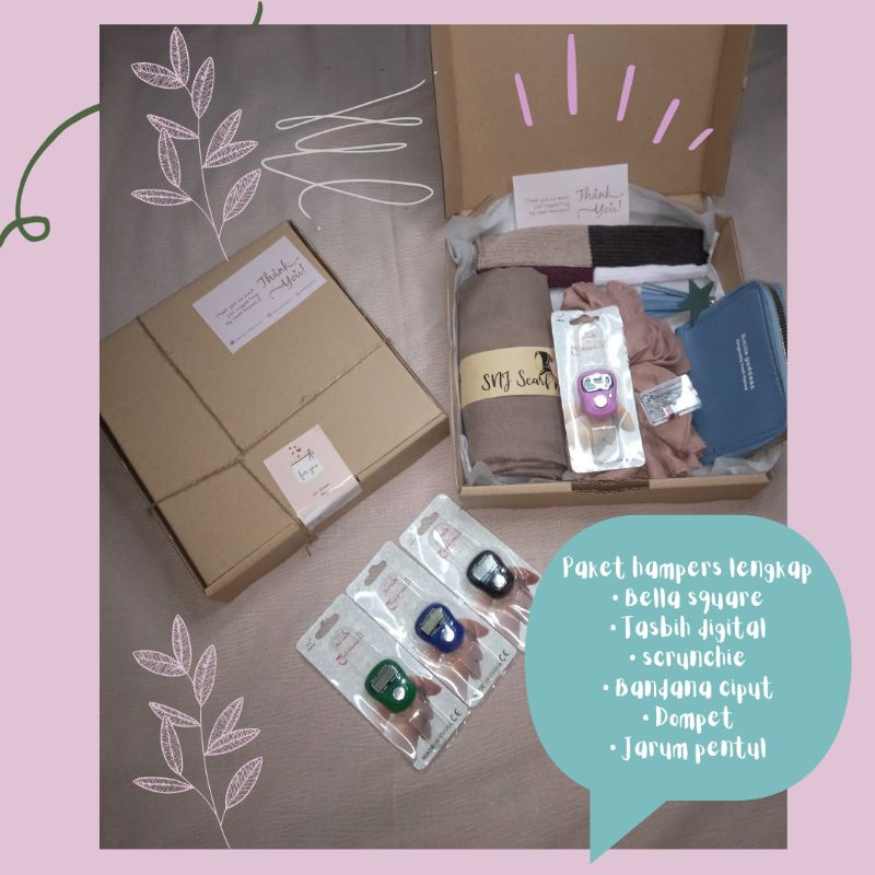 

PAKET HAMPERS HIJAB / GIFT BOX HIJAB PREMIUM / KADO ULTAH