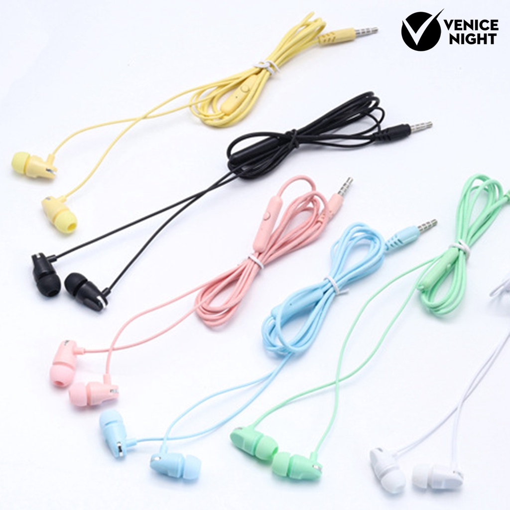 (VNEP) (Berkabel) L104 Universal 3.5mm Dynamic Heavy Bass Sport In-ear Earphone dengan Mic