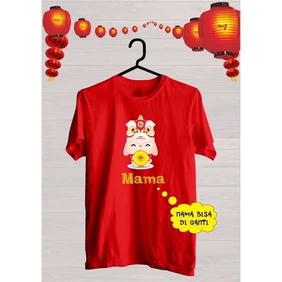 Jual KAOS IMLEK FAMILY CUSTOM REQUEST NAMA CHINESE NEW YEAR 2023 BAJU