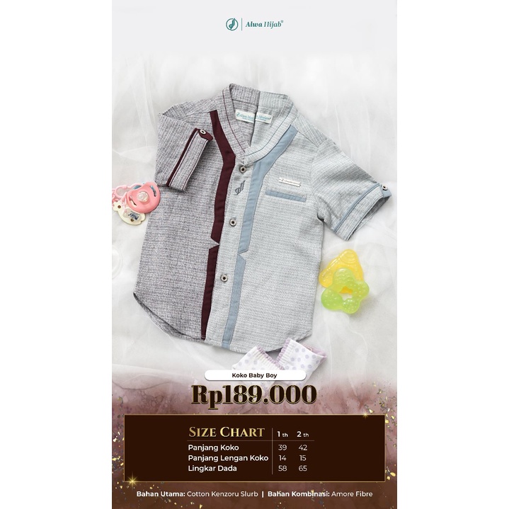 Koko Baby Boy Fashion Muslim Sarimbit Elegant for Rayya ALwa Hijab Best Seller 2023