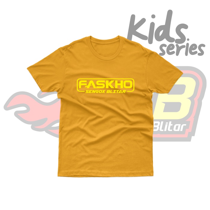 Kaos Distro Anak Faskho 1-12 Tahun Katun Combed Unofficial