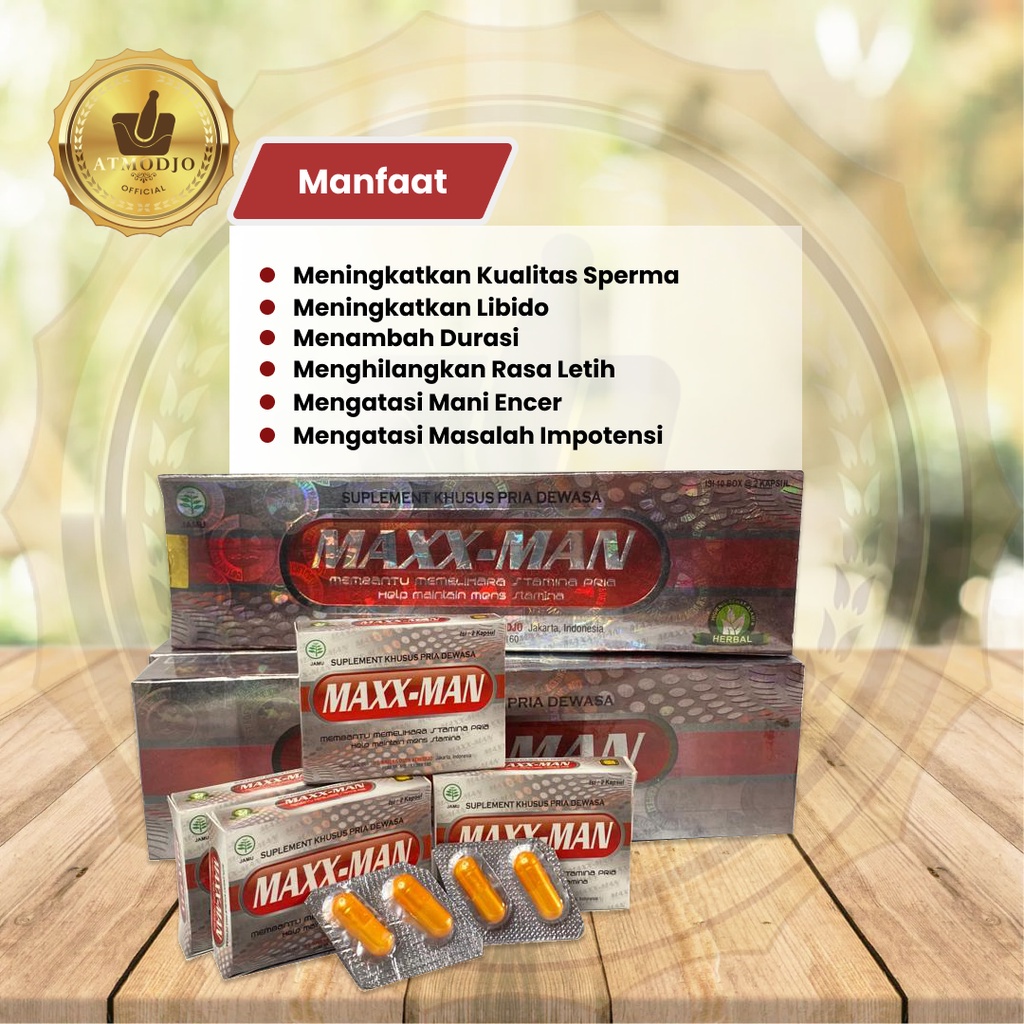 Obat Kuat PRIA MAX-MAN || 100% ORIGINAL || Suplemen Pria quality premium