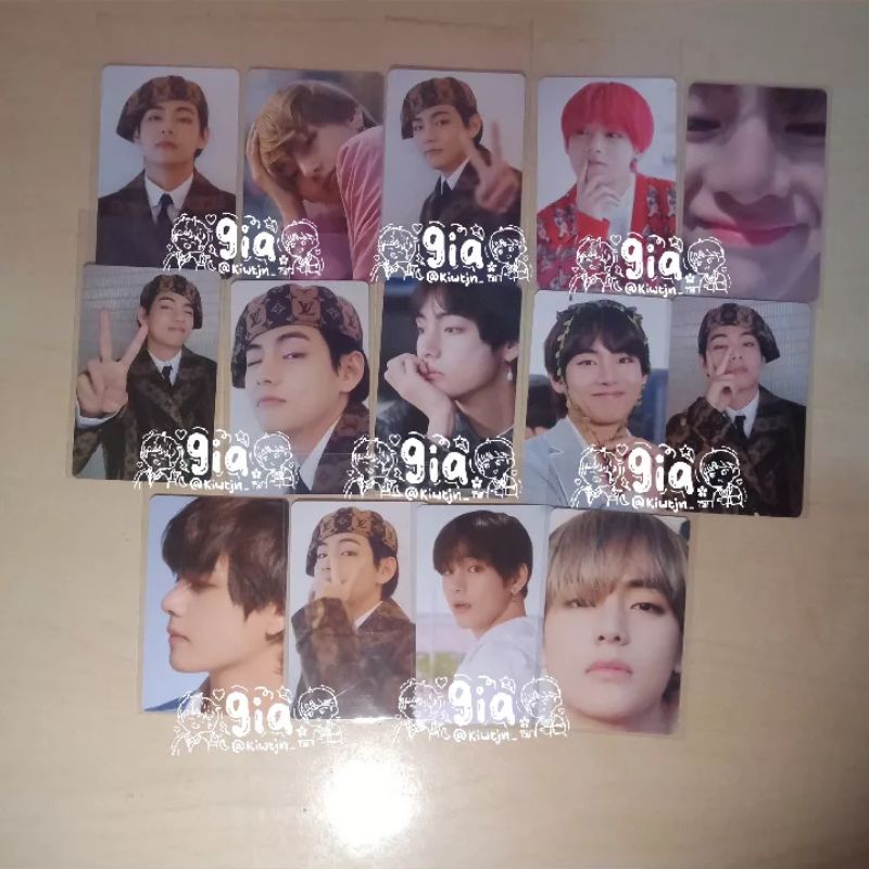 PHOTOCARD DICON 101 BTS TAEHYUNG V NAMJOON RM SUGA YOONGI SET