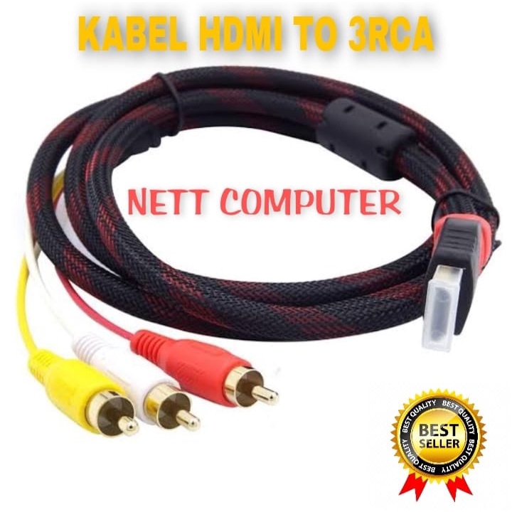 Kabel HDMI to RCA 3 /KABEL HDMI TO RCA 3 RCA AV AUDIO VIDEO