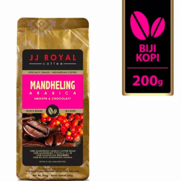

JJ ROYAL COFFEE MANDHELING ARABICA (KOPI BUBUK) 200GR