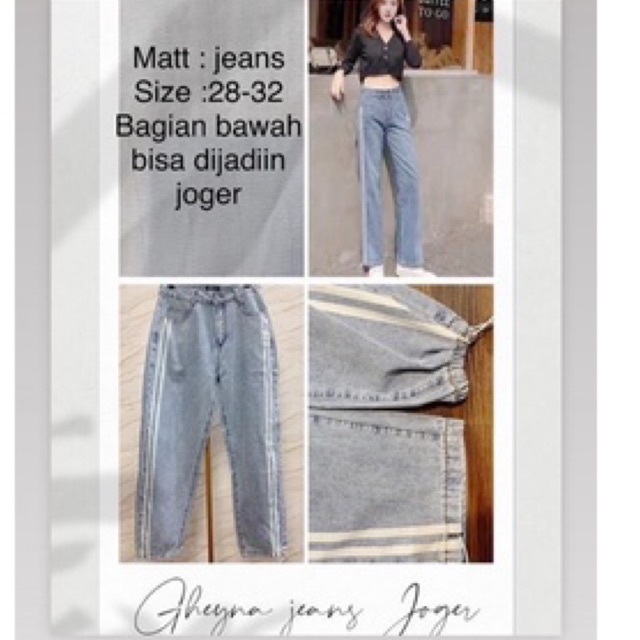 celana jeans kulot joger jeans korea jeans kekinian jeans jiniso jeans