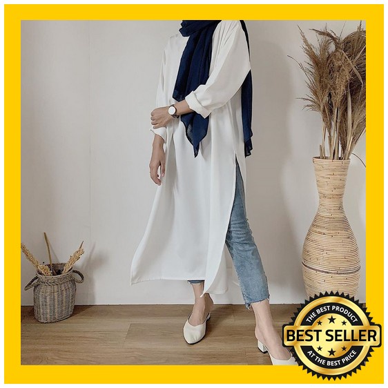 Atasan Baju Wanita Super Jumbo Bahan Rayon Ld 140 Diyana Polos Tunik Original Shofiya Big Size Fashi