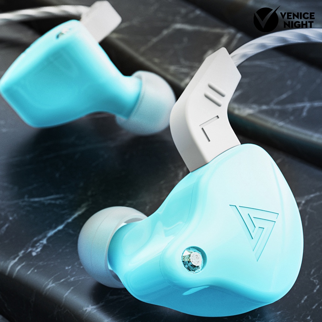 (VNEP) (Berkabel) QKZ AK6-X 1.2m Earphone In-ear HiFi Heavy Bass Line Control Headphone dengan Mic untuk Musik