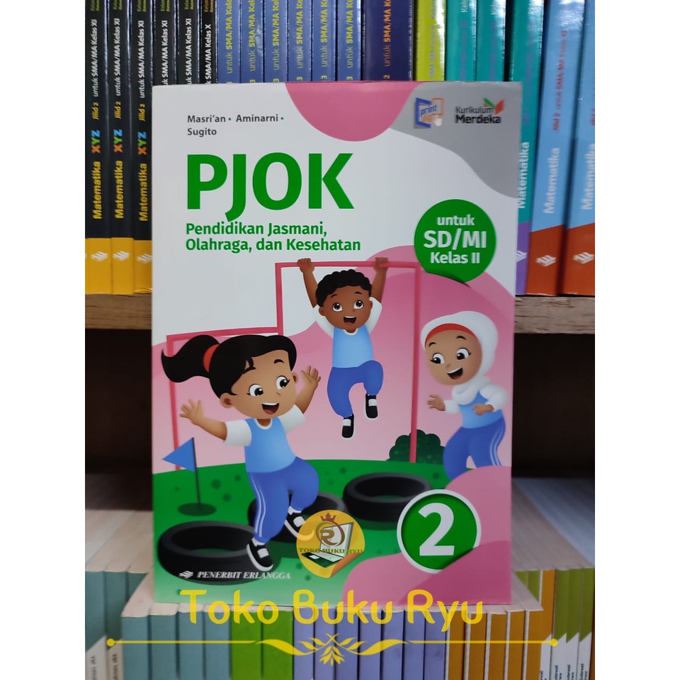 Buku PJOK Kelas 2 SD Kurikulum Merdeka Erlangga
