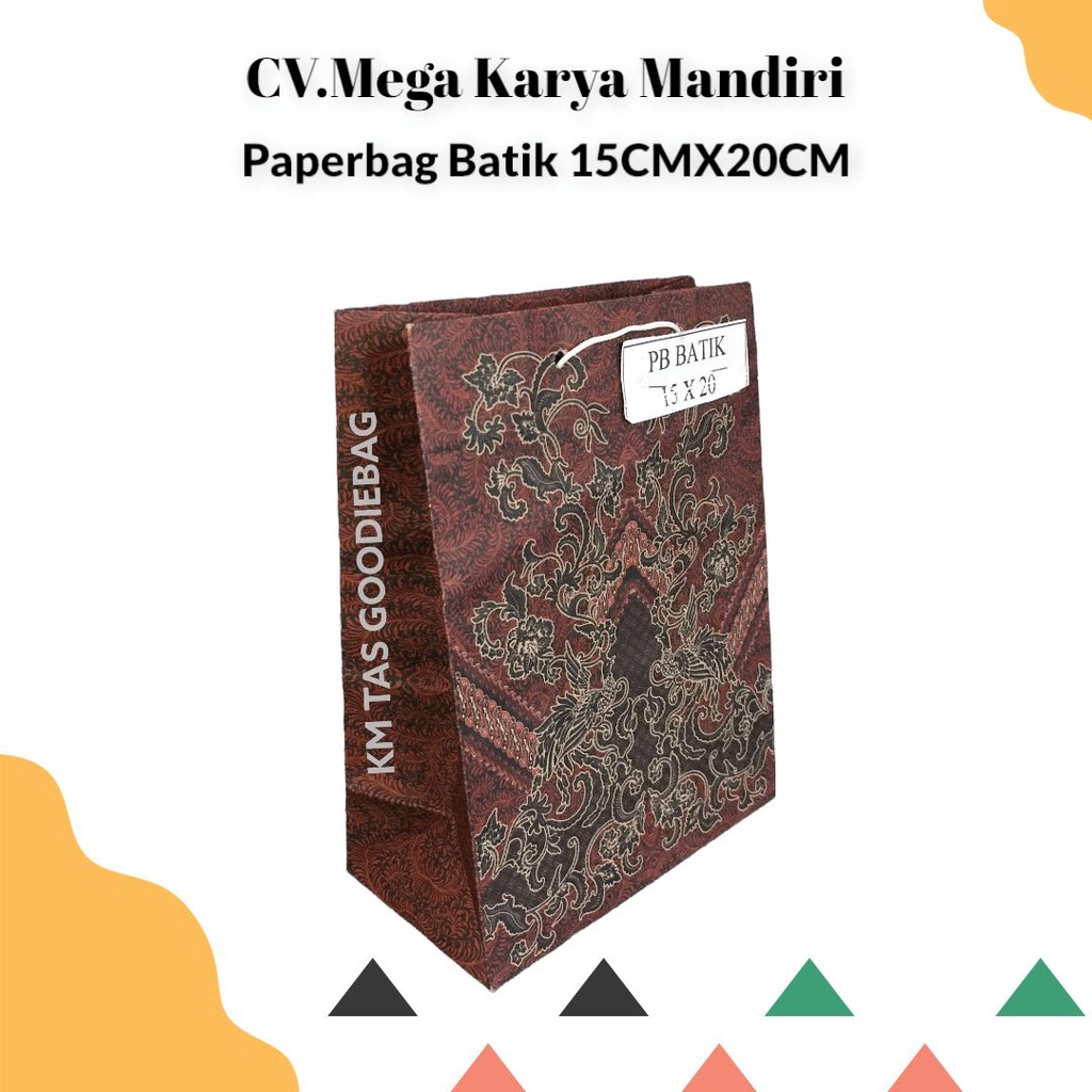 

Tas Souvenir / GoodieBag / Paper Bag Batik Uk.15x20 .Harga Grosir !!