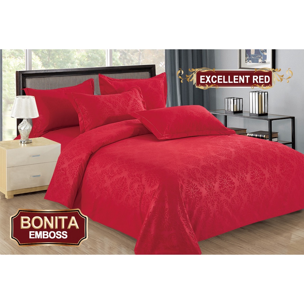 Ss Sprei Polos Embos 160 BONITA Emboss 160x200 Queen Size No 2