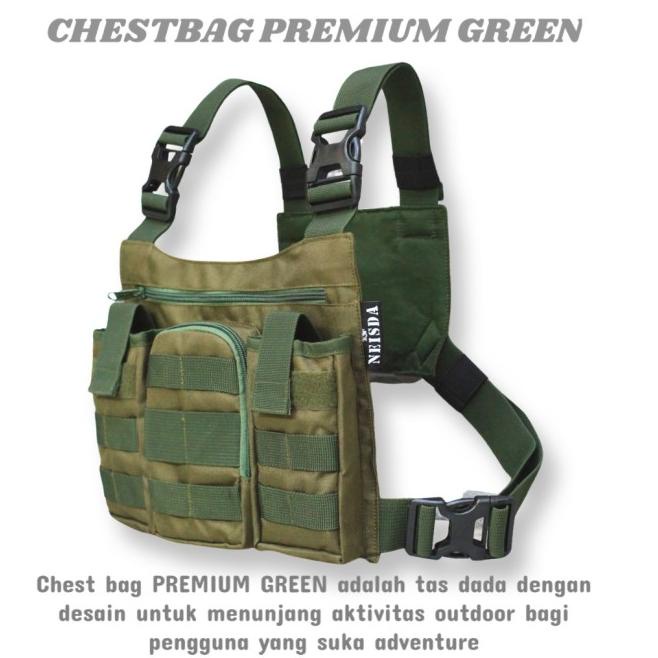 Tas dada chest bag chest rig premium - Hitam