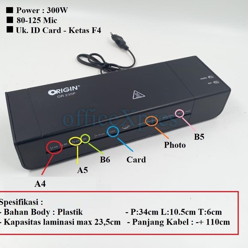 

ㄳZ Mesin Laminating A4 / Laminating F4 / Laminator Machine ID Card OR235P HOT ITEM 4095 ☀