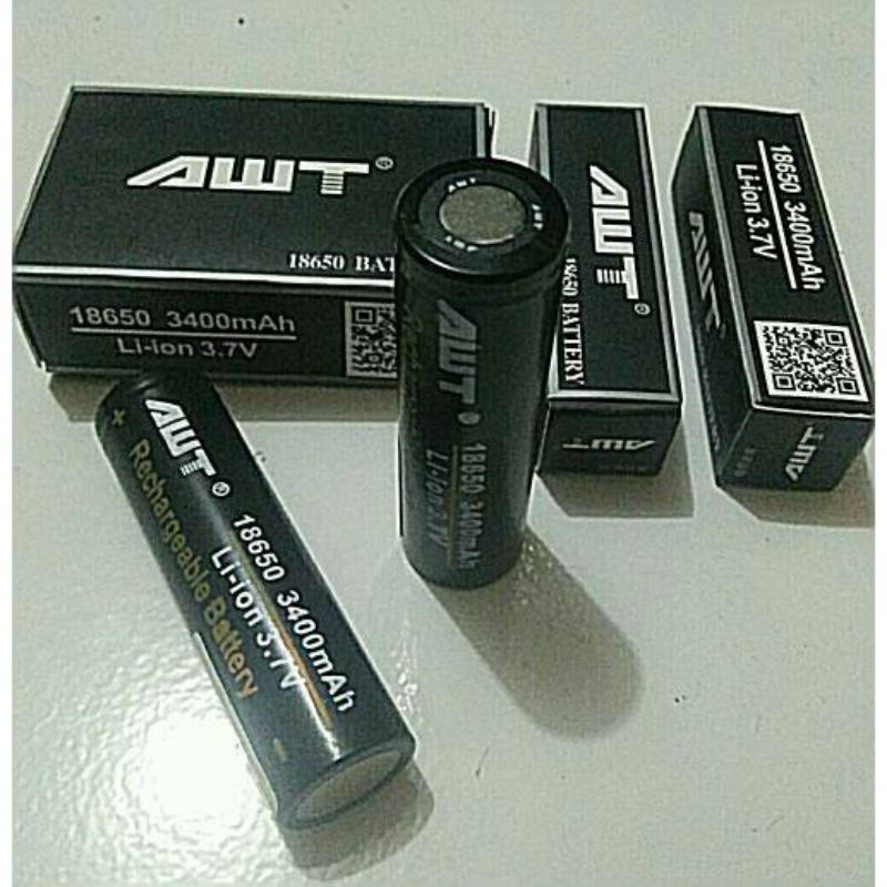 COd.Batree Awt hitam 3400 mAh Imr 18650