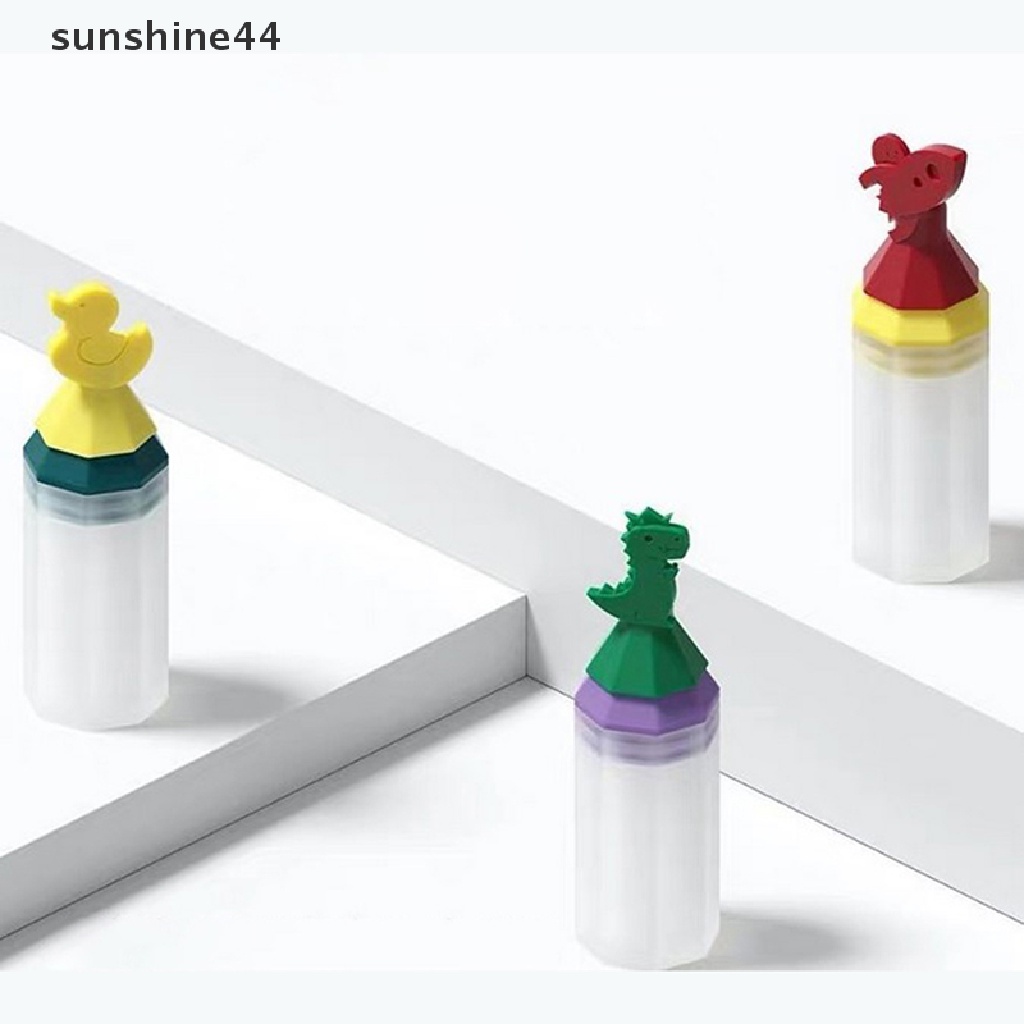 Sunshine 3Pcs Botol Saus Tomat Mini Portable Bahan Silikon 20Ml