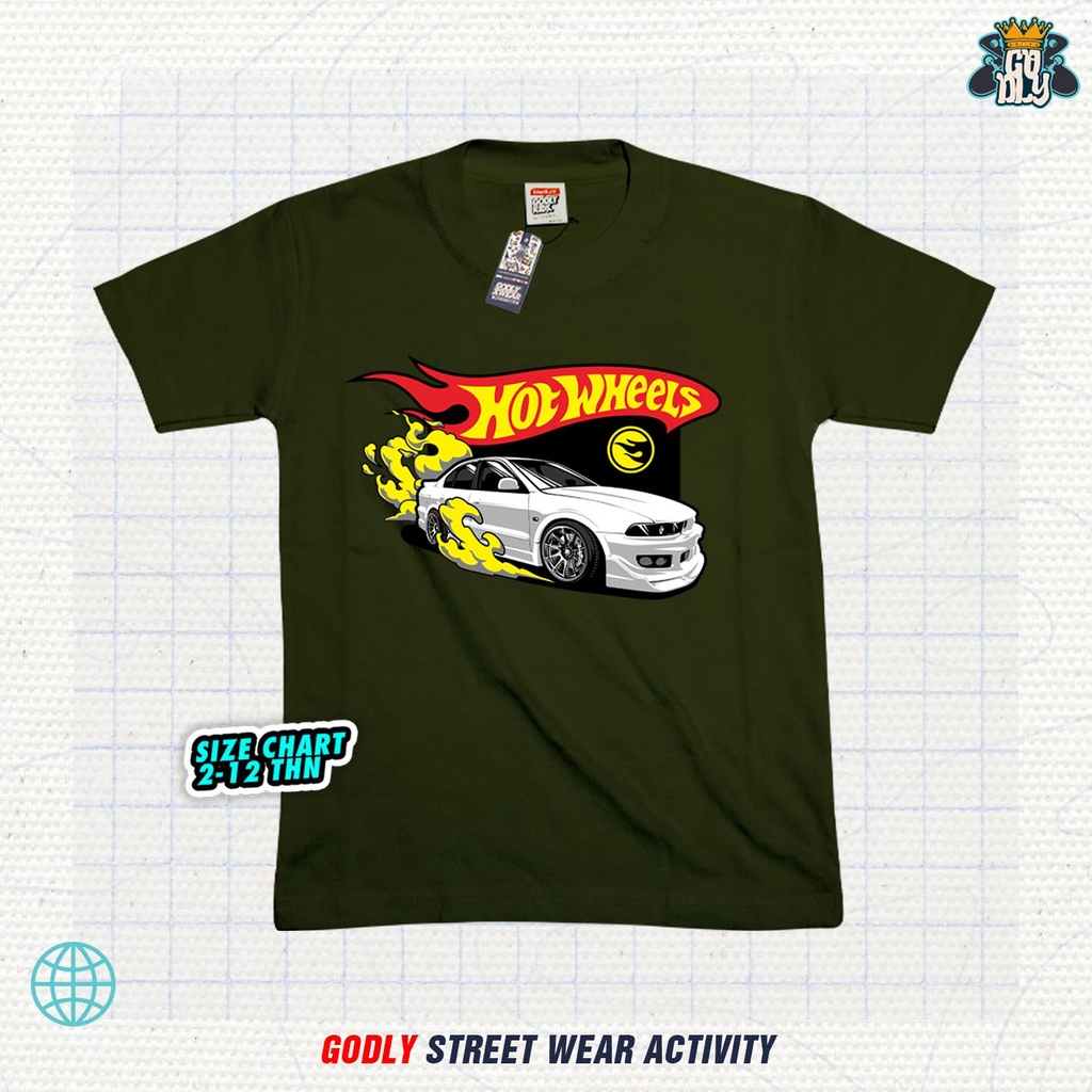 Atasan Kaos Anak Motif Laki Laki Hot Wheels Usia 1-12Thn Cod Bayar Ditempat Godly.Xwear