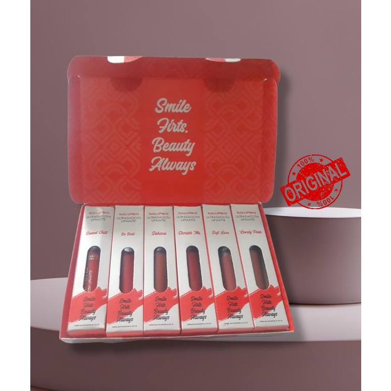 lipmate natura 1 paket / lipstik naturaworld