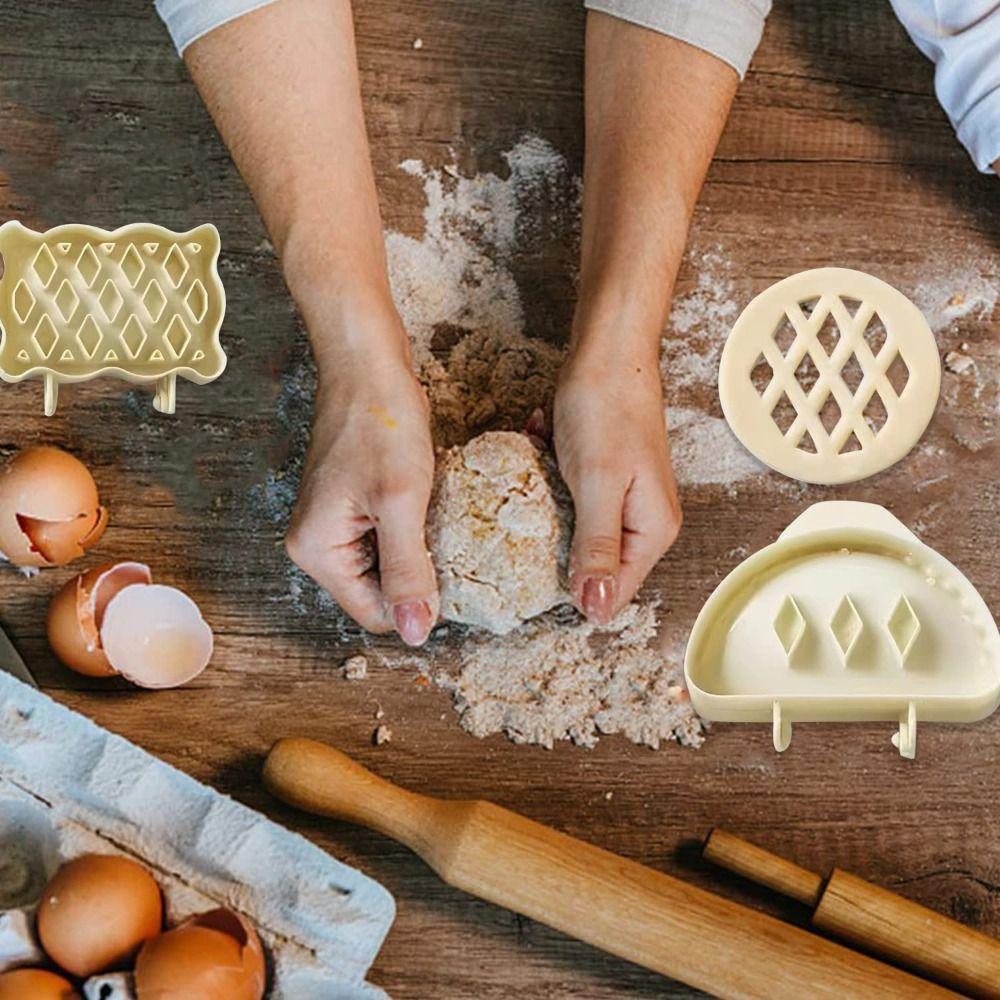 [Elegan] Kit Cetakan Pie Tangan Natal Halloween Biskuit Dapur Bakery Mudah Digunakan Dessert Mold