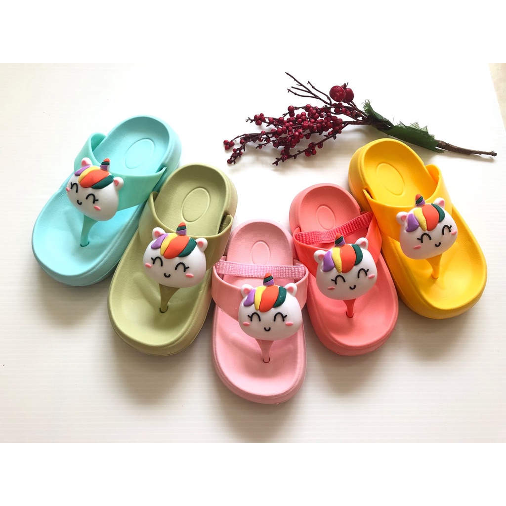 Sandal Jepit Anak Perempuan Import Usia 1 2 Tahun Motif Unicorn 2238-5