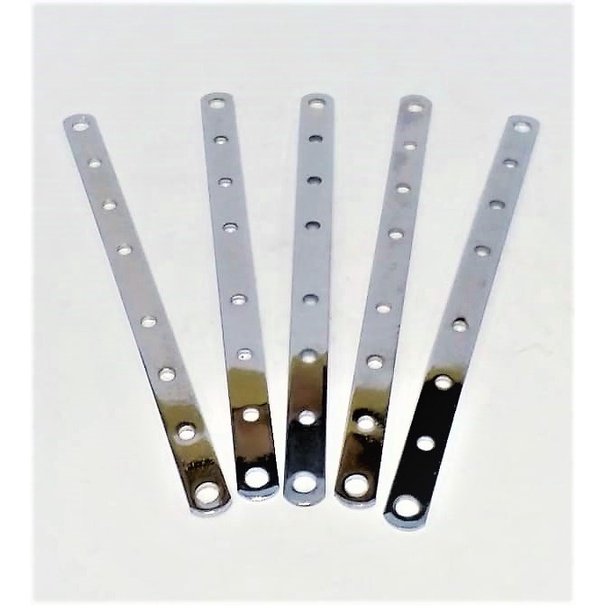 besi plat lubang tebal crome plat besi lubang serbaguna crom 30cm universal