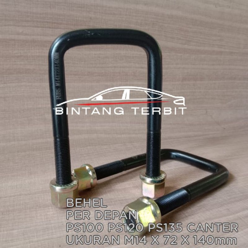 New U BOLT BEHEL PER DEPAN PS100 PS120 PS135 CANTER New