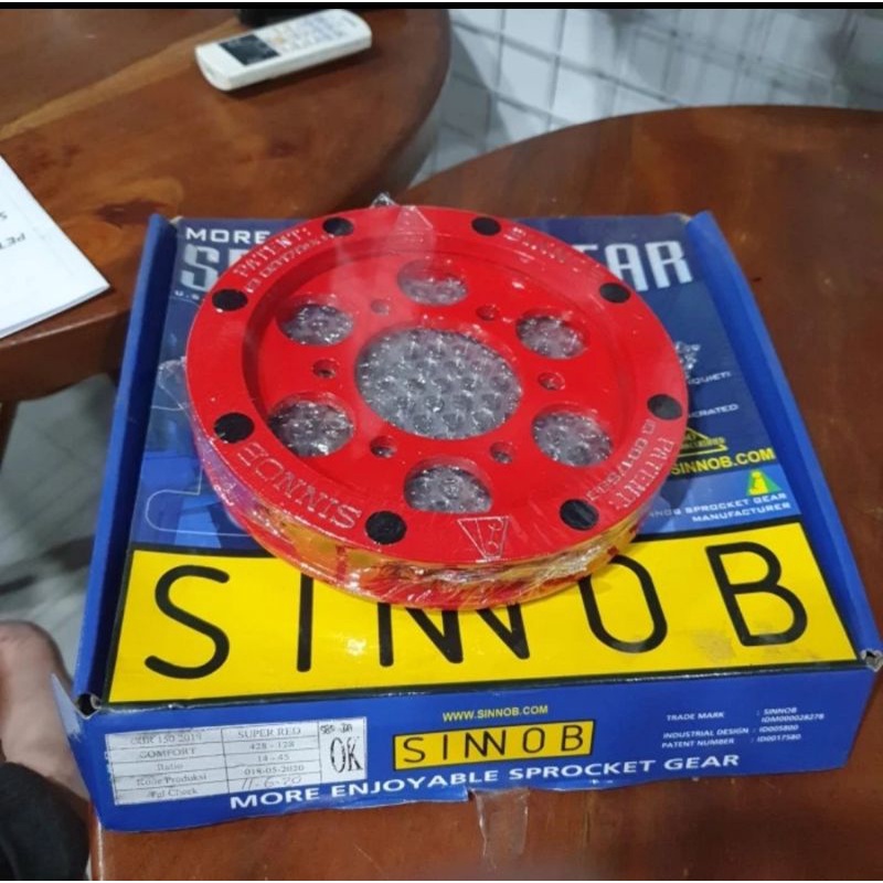 Gear Gir Sinnob Cbr150 cb150 r New 2019 Up 6 lubang Comfort 1 Set