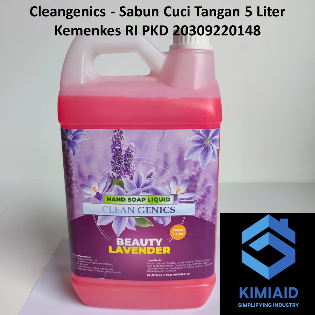 Sabun Cuci Tangan 5 Liter Sabun Cuci Tangan 5 Liter Cleangenics Hand Wash Hand Gel Handsoap Liquid Cairan Sabun Cuci Tangan Handsoap Refill