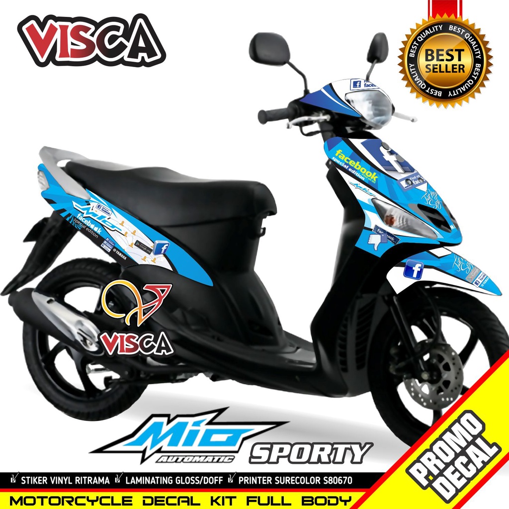 Decal Mio Sporty Full Body Stiker Mio Sporty Full Body Striping Mio Sporty Variasi Decal Hologram Mi