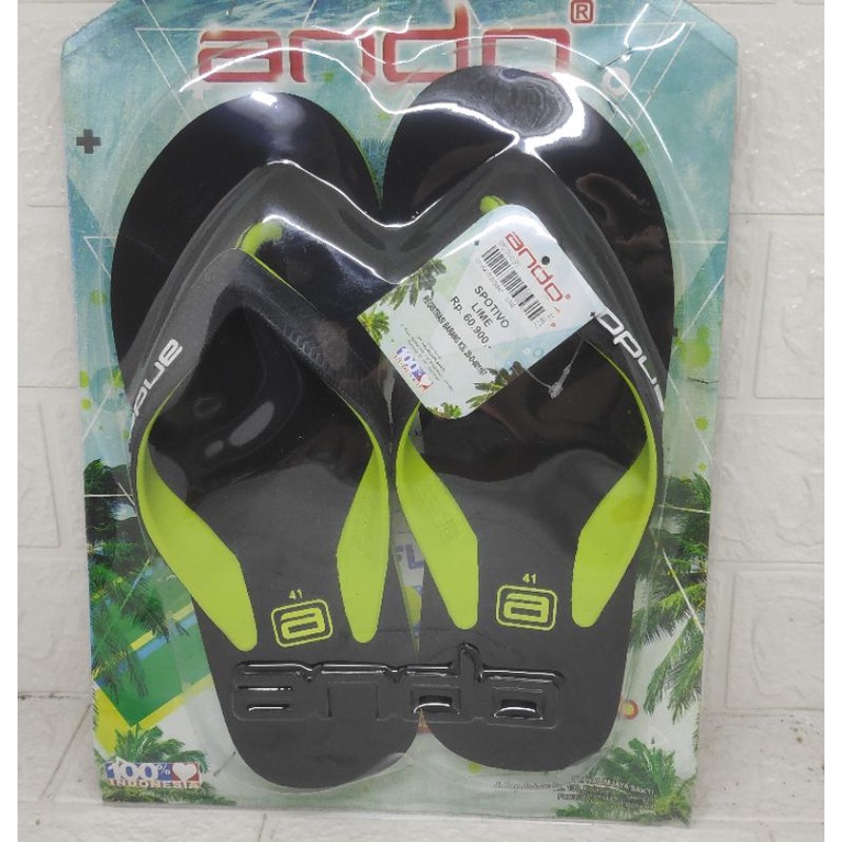 SANDAL ANDO FLIP FLOPS SPOTIVO 38-43 Rp.60900