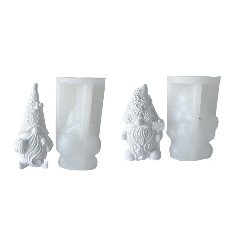 Siy Cetakan Silikon Bentuk Santa Claus Faceless Untuk DIY Dekorasi Natal