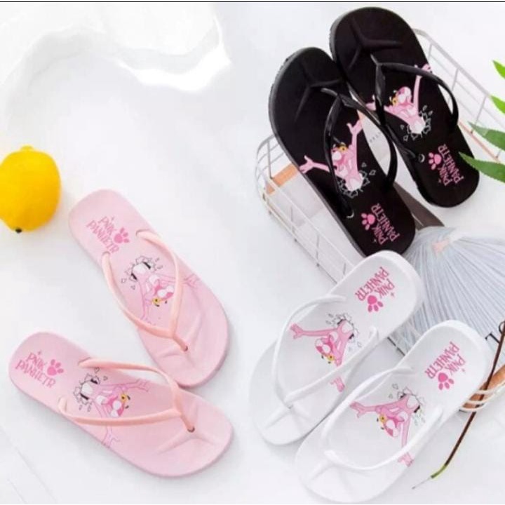 Ck99 Collection  SANDAL FLIP FLOP MOTIF PANTHER WANITA