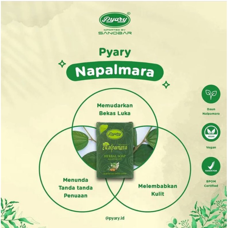 Sabun PYARY NALPAMARA [BPOM] Original Herbal Soap | Sabun Arab BPOM Resmi No: NA 17200500001