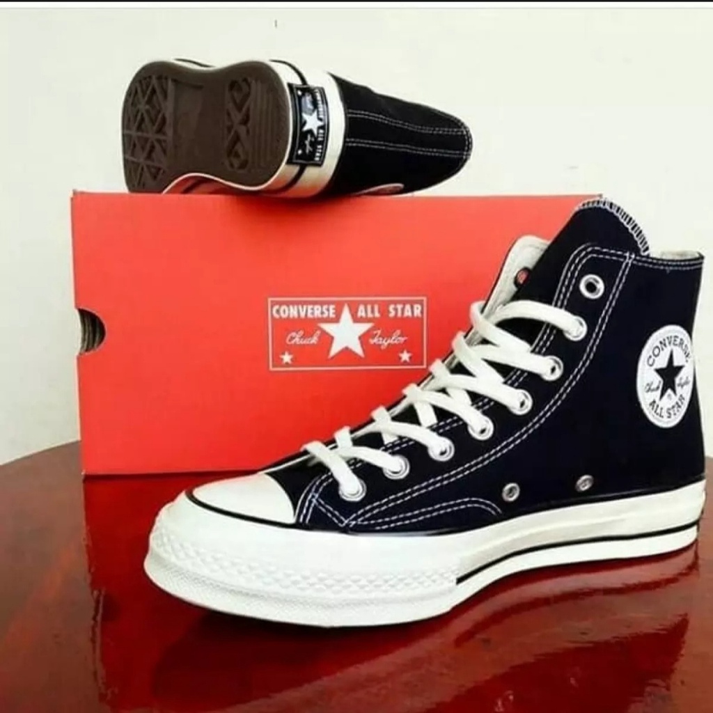 CONVERSE CHUCK TAYLOR ALL STAR 70S HI EGRET BNIB BLACK WHITE EGRET BNIB CT UNDFEATED ALL STAR HIGH 70S HI BLACK EGRET OFF WHITE BROWN PREMIUM