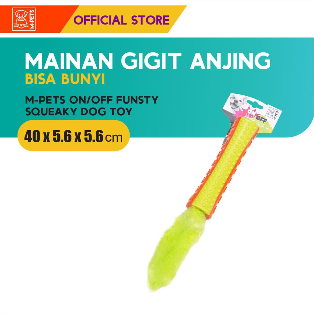 M-Pets On/Off Funsty Dog Toy / Mainan Anjing Bisa Bunyi Dan Tidak