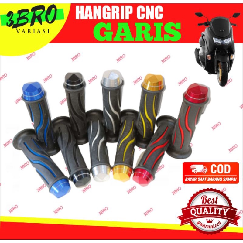 hangrip handgrip cnc domino garis sisik berkualitas