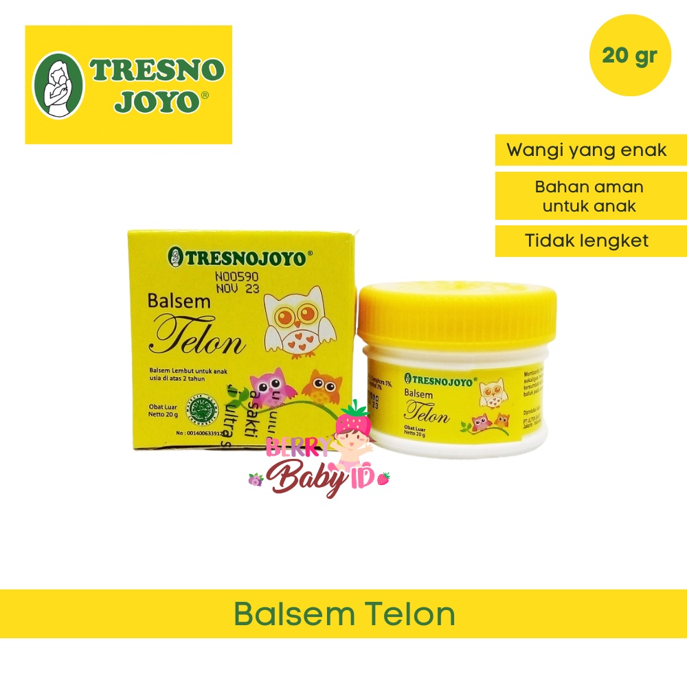 Tresnojoyo Tresno Joyo Balsem Telon Bayi 20 gr Berry Mart