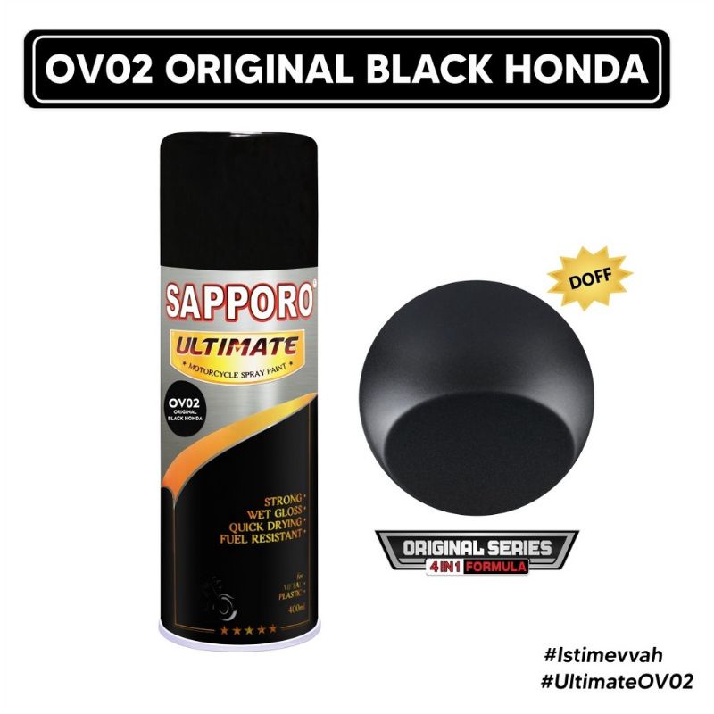 Sapporo Ultimate OV02 Original Black Honda / Original Warna CVT Honda