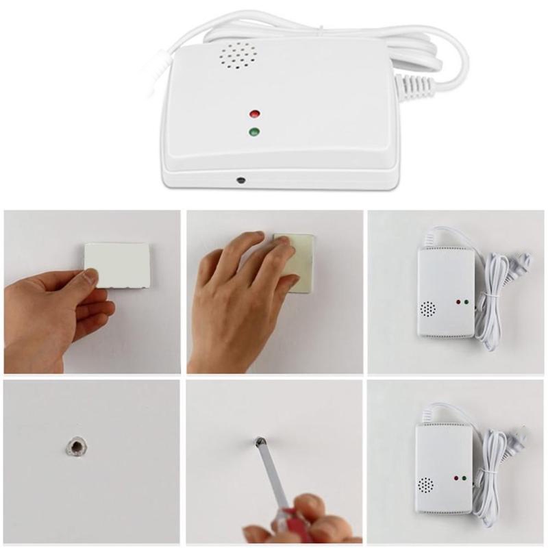 Gas Detector Leak Alat Detektor Kebocoran Gas Tangki LPG Alarm Detector Kebocoran Gas Bocor Keamanan Rumah Standalone