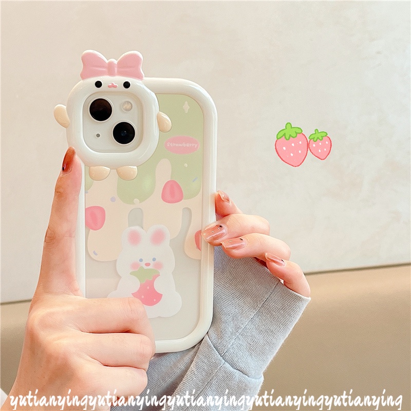 Soft Case TPU Motif Kartun Kelinci Beruang 3D Untuk Samsung A02s A13 A03 A12 A53 A32 A22 A23 A52 A73 A50 A03s A52s A50s A71 A11 A33S