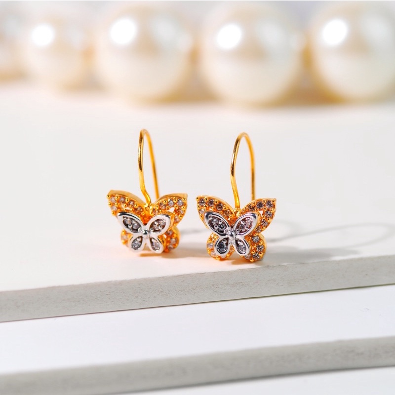 Anting Emas Kawatan Kupu Double - Toko Emas Gadjah
