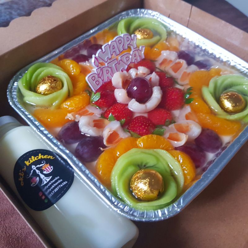 

puding buah segar jumbo uk 20